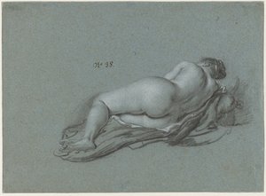 Nudo femminile reclinato da Ferdinand Bol