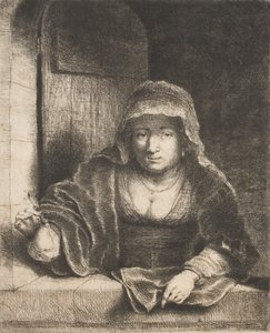 Donna con una pera, XVII secolo da Ferdinand Bol