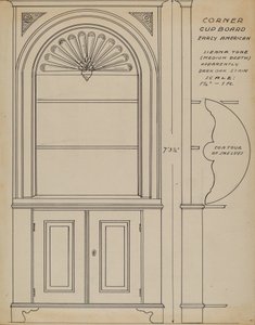 Credenza ad angolo da Ferdinand Cartier