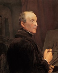 Autoritratto davanti al cavalletto da Ferdinand Georg Waldmuller