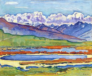 Stagno a Crans Montana da Ferdinand Hodler