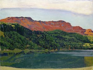 Lago Silvaplana con Piz Corvatsch da Ferdinand Hodler