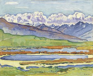 Paesaggio a Montana da Ferdinand Hodler