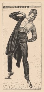 Studente che si mette il cappotto da Ferdinand Hodler