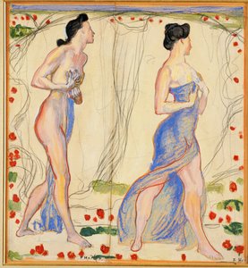 Studio per "Die Cempfindung I", c.1901-02 da Ferdinand Hodler