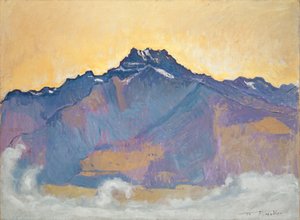 Le Dents du Midi viste da Chesières, 1912 da Ferdinand Hodler