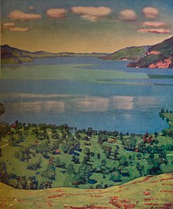 Il lago di Thun, da Leissigen, c1910 da Ferdinand Hodler