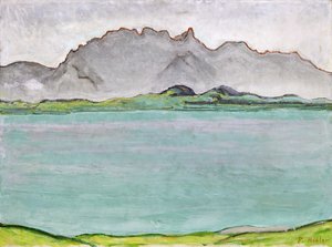 Le montagne di Stockhorn e il lago di Thun, 1911
