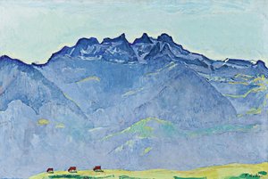 Veduta delle Dents-du-Midi da Champéry