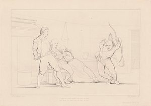Una forma si è precipitata tra loro dal buio da Ferdinand Joubert, after George Elgar Hicks