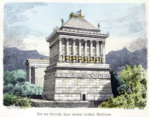 Il Mausoleo di Alicarnasso, da una serie delle 
