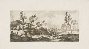 Paesaggio - Ragazzo con cavallo da Ferdinand Kobell
