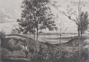 Paesaggio dopo Corot da Ferdinand Lefman