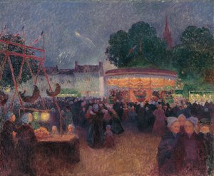Fiera notturna a Saint-Pol-de-Léon da Ferdinand Loyen du Puigaudeau