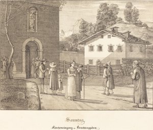 Domenica - Andare in chiesa vicino a Berchtesgaden