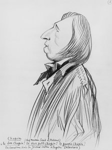 Caricatura di Frederic Chopin 