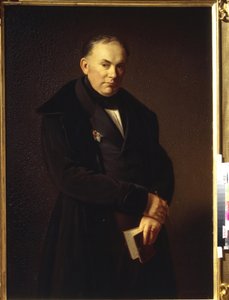 Ritratto del poeta Vasily Andreyevich Zhukovsky da Ferdinand Theodor Hildebrandt