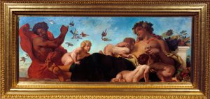 Agricoltura Una madre che allatta i suoi figli da Ferdinand Victor Eugene Delacroix