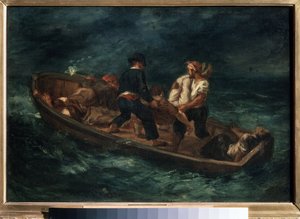 Dopo il naufragio da Ferdinand Victor Eugene Delacroix