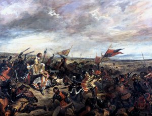 Battaglia di Poitiers 1356, 1830 da Ferdinand Victor Eugene Delacroix