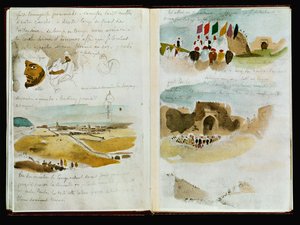Carnets marocains - Arrivare a Meknes ... da Ferdinand Victor Eugene Delacroix