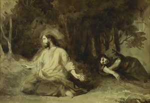 Cristo sul Monte degli Ulivi, 1826 da Ferdinand Victor Eugene Delacroix