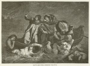 Dante e Virgilio attraversano lo Stige da Ferdinand Victor Eugene Delacroix