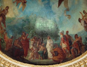 Discesa agli Inferi: il gruppo degli illustri da Ferdinand Victor Eugene Delacroix