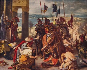Ingresso dei crociati a Costantinopoli, 1840, c1915 da Ferdinand Victor Eugene Delacroix