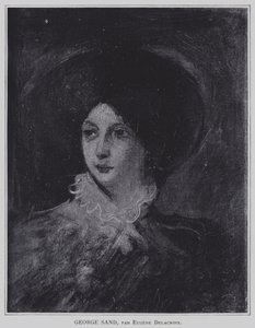 George Sand da Ferdinand Victor Eugene Delacroix
