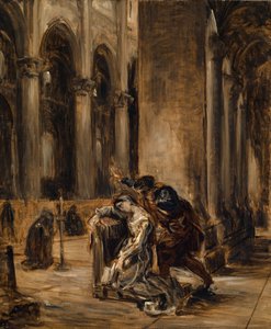 Gretchen nella cattedrale, c.1850 da Ferdinand Victor Eugene Delacroix