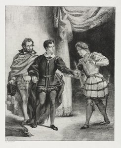 Amleto: Amleto e Guildenstern da Ferdinand Victor Eugene Delacroix
