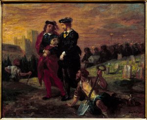 Amleto e Orazio al cimitero. Atto V dell