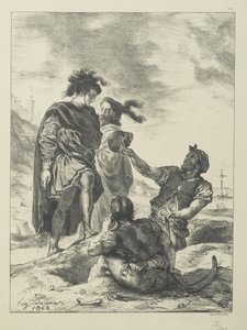 Amleto e Orazio davanti ai becchini da Ferdinand Victor Eugene Delacroix