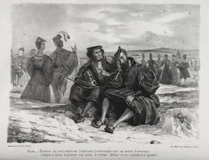 Illustrazioni per Faust: Faust e Wagner da Ferdinand Victor Eugene Delacroix