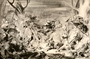 La Battaglia di Dreux, 1913 da Ferdinand Victor Eugene Delacroix
