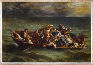 Le Naufrage de Don Juan - Il naufragio di Don Juan. Salone del 1841 ... da Ferdinand Victor Eugene Delacroix