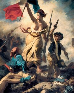 La Libertà che guida il popolo, 28 luglio 1830 (dettaglio) da Ferdinand Victor Eugene Delacroix