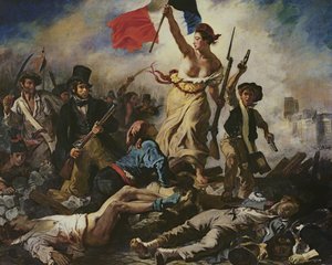 La libertà che guida il popolo, 28 luglio 1830 da Ferdinand Victor Eugene Delacroix