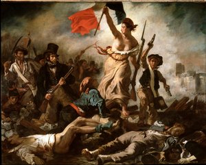 La libertà che guida il popolo da Ferdinand Victor Eugene Delacroix