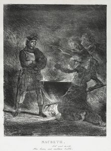Macbeth consulta le streghe da Ferdinand Victor Eugene Delacroix