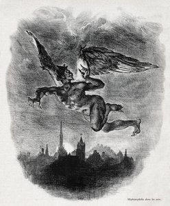 Mefistofele da Ferdinand Victor Eugene Delacroix