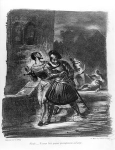 Mefistofele e Faust che fuggono dopo la morte di Valentino, da 