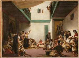 Matrimonio ebraico in Marocco ... da Ferdinand Victor Eugene Delacroix