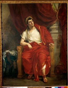Ritratto del comico François-Joseph Talma (1763-1826) che interpreta Nerone nel pezzo Britannicus di Jean Racine da Ferdinand Victor Eugene Delacroix