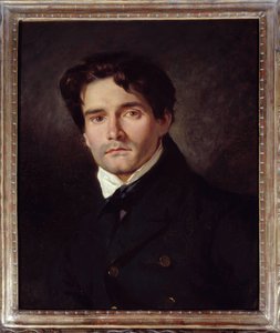 Ritratto del pittore Louis Riesener da Ferdinand Victor Eugene Delacroix