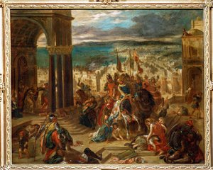 Cattura di Costantinopoli da parte dei Crociati ... da Ferdinand Victor Eugene Delacroix