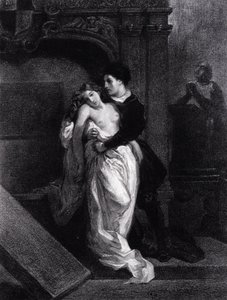 Romeo e Giulietta (incisione di Eugene Delacroix) da Ferdinand Victor Eugene Delacroix