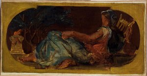 Bozzetto per il Salon de la Paix al Municipio di Parigi: Minerva, tra il 1849 e il 1852
