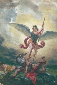 San Michele che combatte il drago (dettaglio)